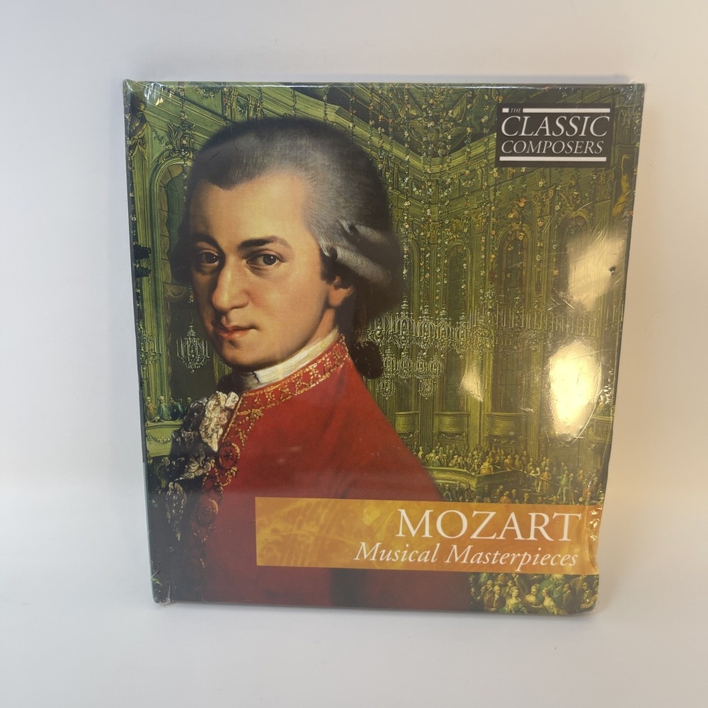 The Classic Composers MOZART Musical Masterpieces CD Book New Sealed
